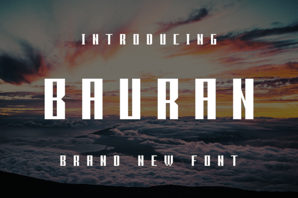 Bauran Display Font for Handmade Creators