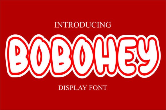 Bobohey: A Playful Display Font for Editorial Charm