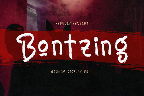 Bontzing: A Grunge Display Font That Commands Attention