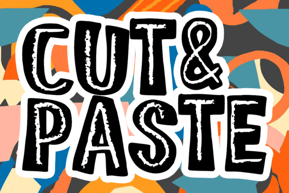 Cut and Paste: A Whimsical Display Font That Delights on Screen