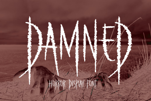 Damned: A Spooky Handwritten Display Font for Bold Digital Branding