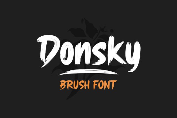 Donsky: A Dry Brush Display Font for Distinctive Web Identity