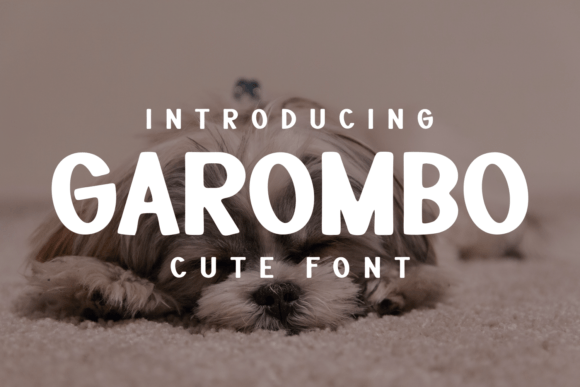 Garombo: A Display Font That Makes Handmade Details Shine