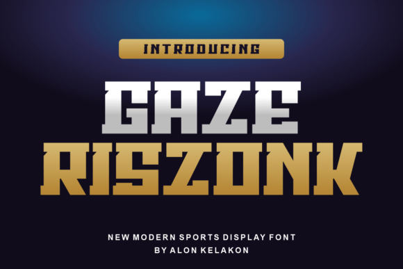 Gaze Riszonk: A Modern Display Font That Elevates Real Small Business Branding