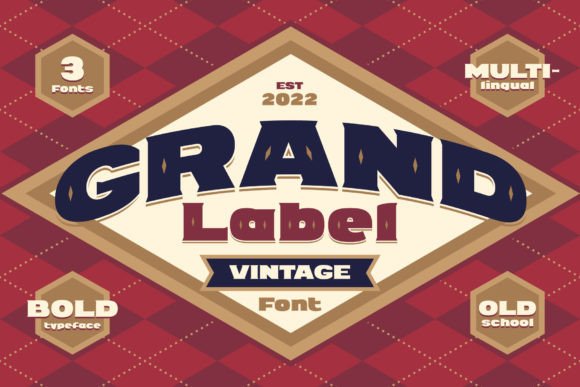 Grand Label: A Vintage Display Font That Anchors Your Editorial Voice