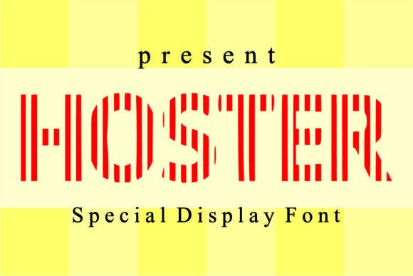 Hoster: A Bold Display Font for Digital Impact