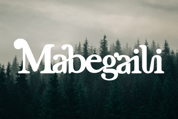 Mabegaili: A Stylish Display Font for Chic Brand Identities