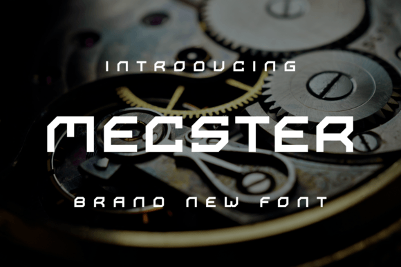 Mecster: A Standout Display Font for Small Business Branding