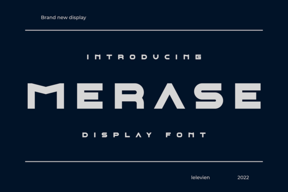 Merase: A Distinctive Display Font for Digital Branding