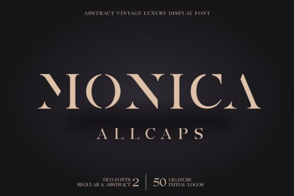 Monica Allcaps: A Luxe Display Font for Digital Brand Moments