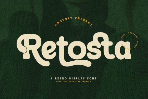 Retosta: A Vintage Display Font That Elevates Campaign Headlines