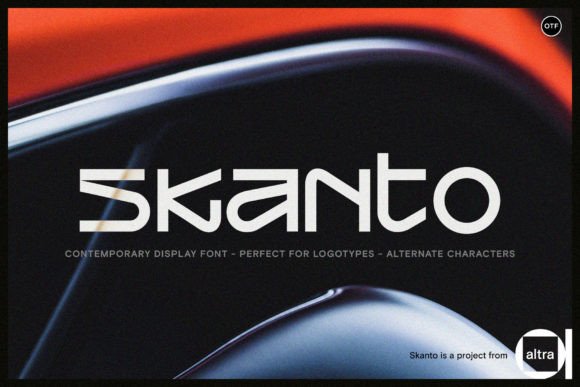 Skanto: A Contemporary Display Font for Confident Branding