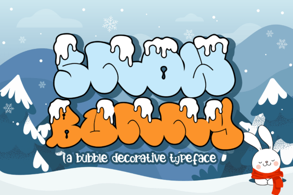 Snow Bunny: A Playful Display Font for Editorial Charm