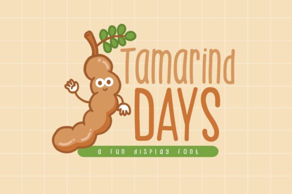 Tamarind Days: A Playful Display Font for Digital Branding