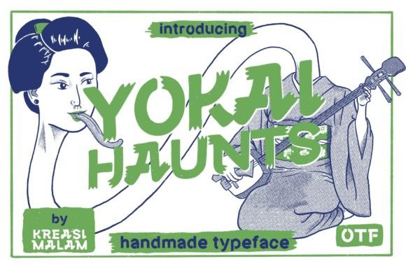 Yokai Haunts: A Japanese-Inspired Display Font for Digital Branding